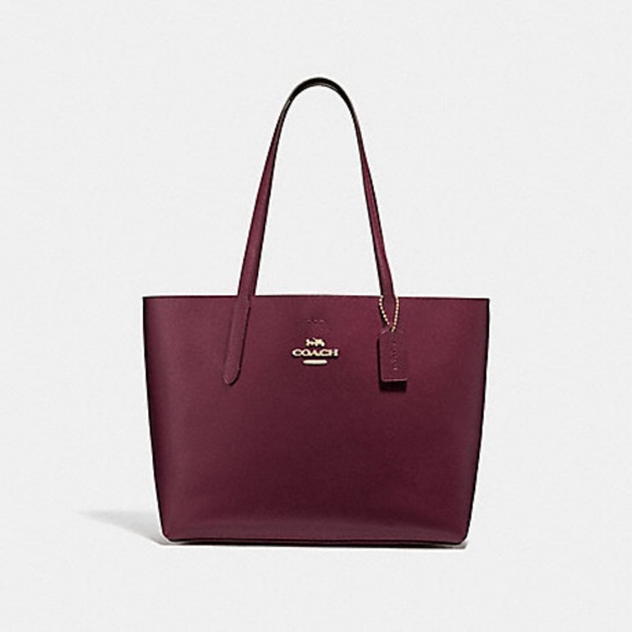Coach Handbags - Coach Raspberry Metallic Avenue Tote